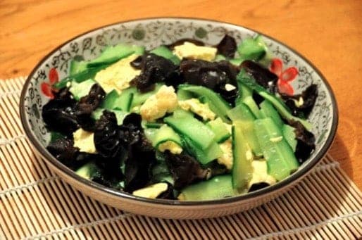 Scrambled Eggs With Cucumber And Fungus Recipes