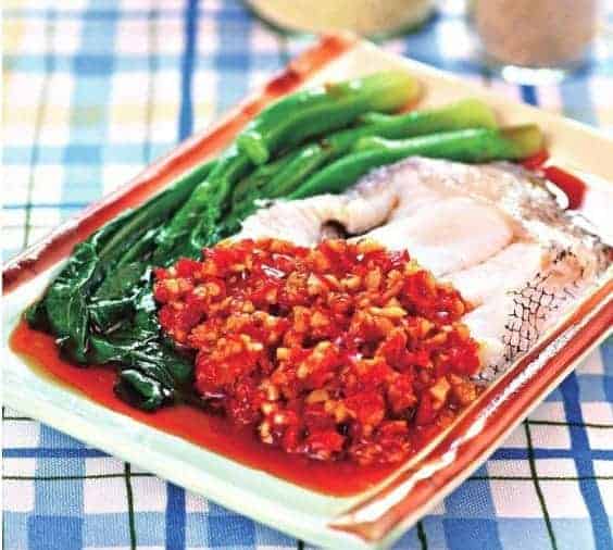 Steamed Chinese Kale and Cod Fish Recipe