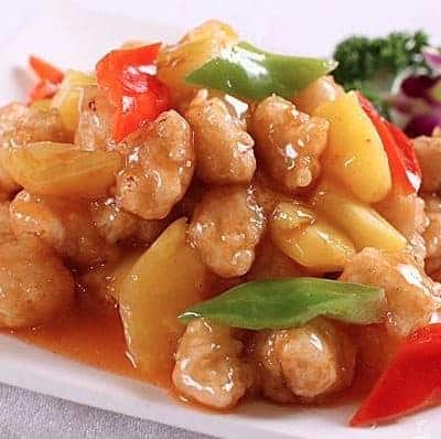 Chinese Fried Pineapple and Diced Chicken Recipe