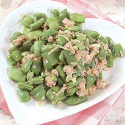 Fried Green Beans With Shrimp Paste