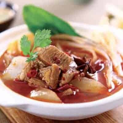 Broad Bean Paste Flavour Beef Hot Pot Recipe