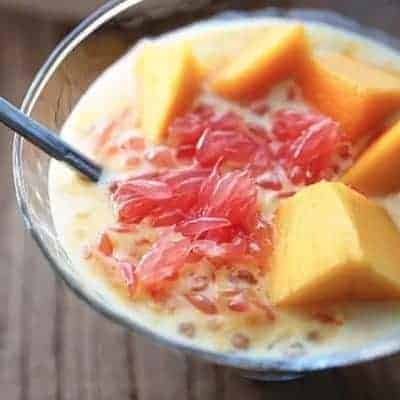 Chilled Mango Sago Cream with Pomelo Recipe