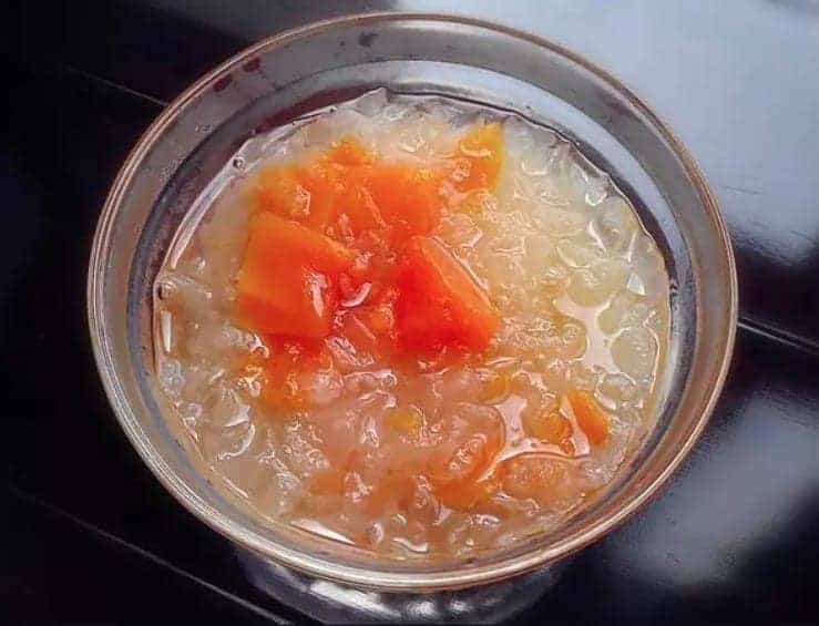 White Fungus with Pawpaw Dessert Recipe