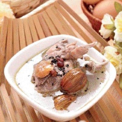 Black Sesame Red Bean Quail Soup Recipe