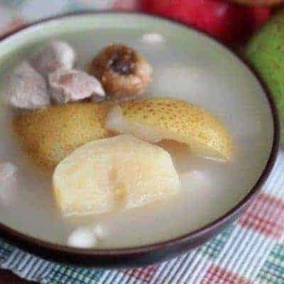 Easy Pear and White Fungus Pork Soup Recipe