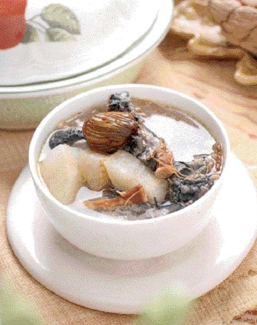 Ginseng Root Snow Pear Black Chicken Soup Recipe