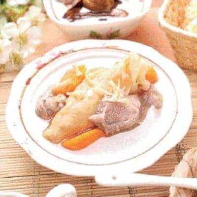 Carrot and Pork Tenderloin Fish Glue Soup Recipe