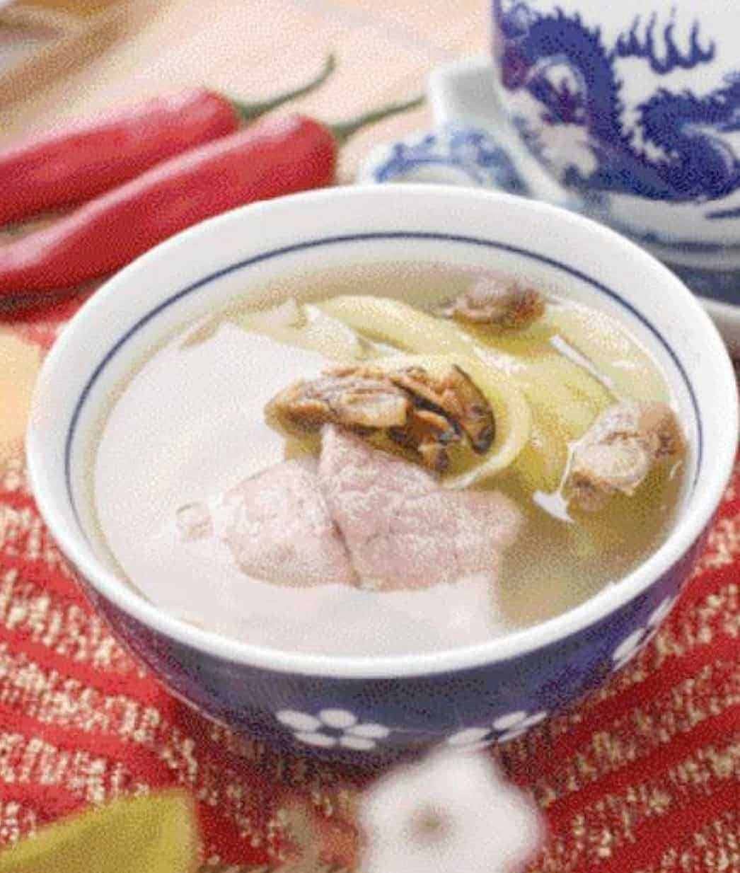 Dried Oyster Pickled Vegetable Pork Soup Recipe