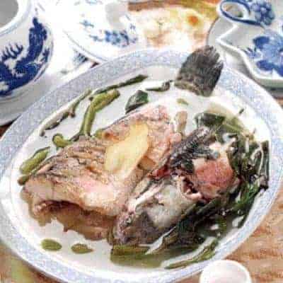 Sweet Potato Leaves Fish Soup Recipe