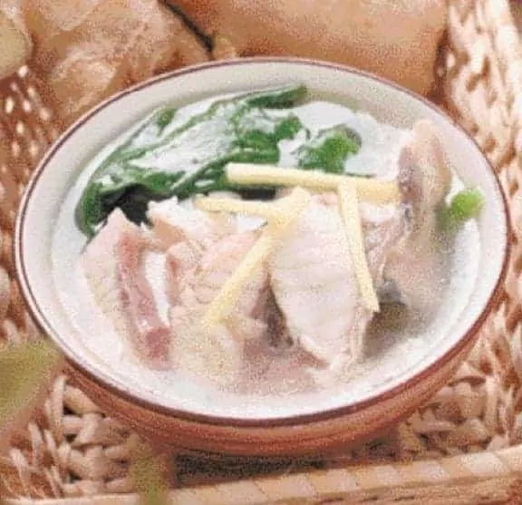 Malabar Spinach Grass Carp Fish Fillet Soup Recipe