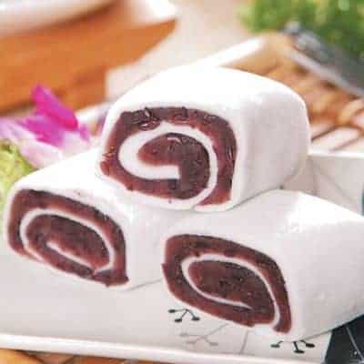 Red Bean Paste Glutinous Rice Roll Recipe