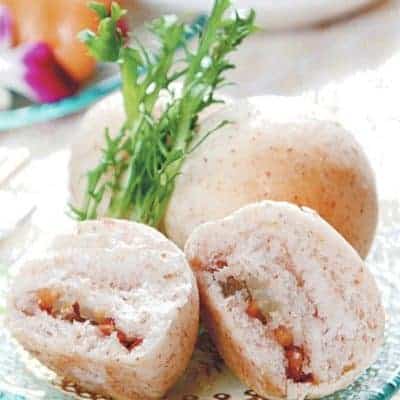 Steamed Oat Flavour Longan Bun Recipe