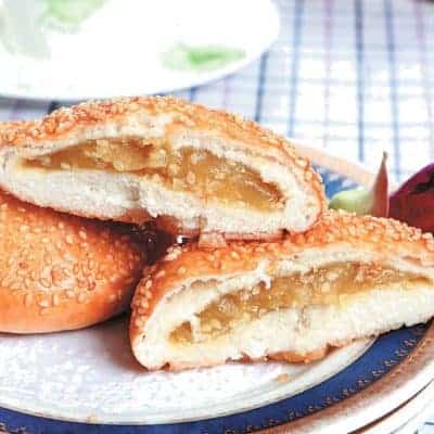 Fried Lotus Paste Sesame Pie Recipe