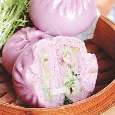 Steamed Coriander and Taro Bun Recipe