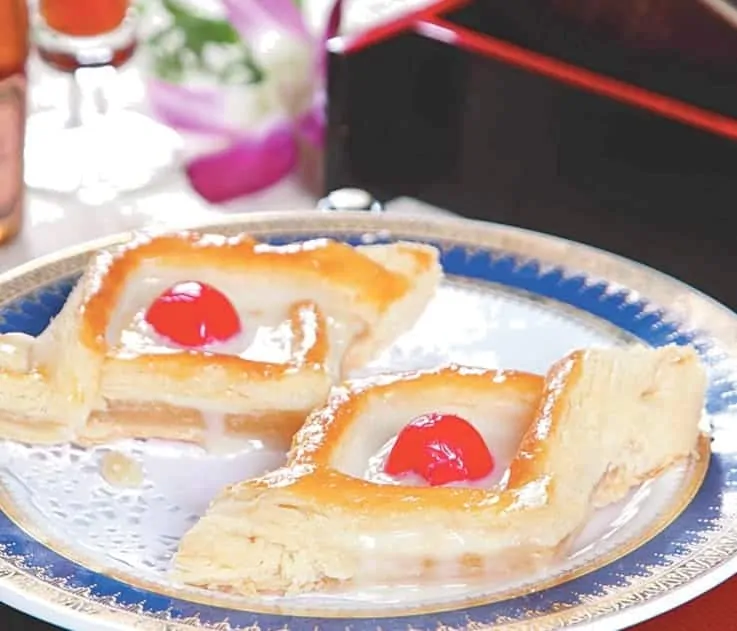 Custard and Cherry Pancake Recipe