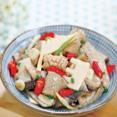 Stir fried Winter Bamboo Shoots Lamb Tripe