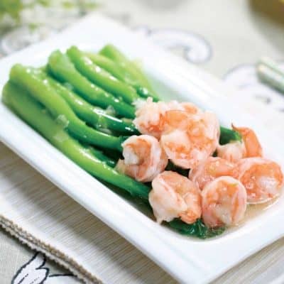 Stir Fry Shrimp with Kale
