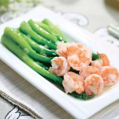 Stir Fry Shrimp with Kale