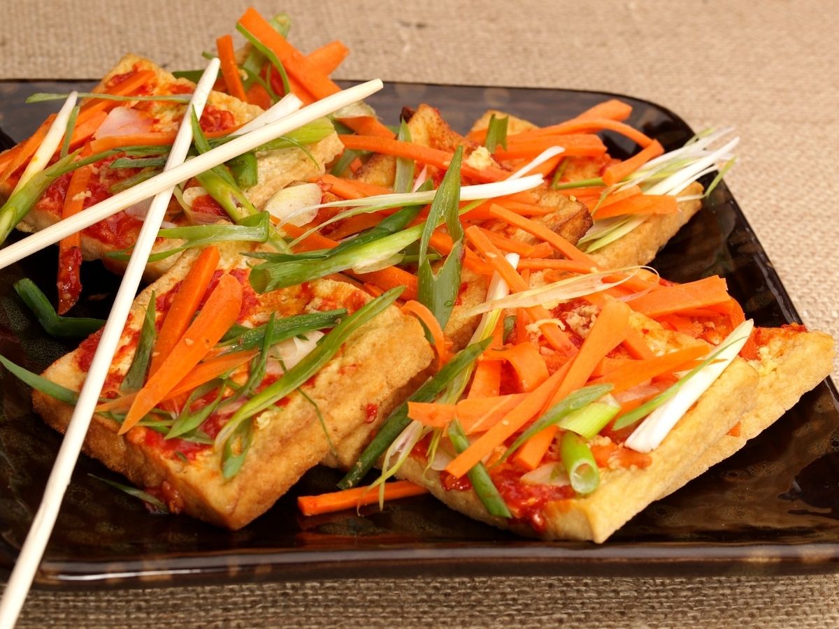 Asian style Garlic Tofu