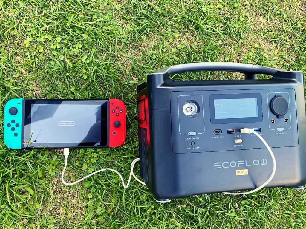 EcoFlow RIVER pro with Switch game control