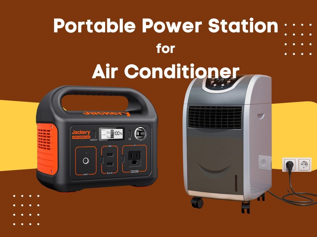 Portable Power Station for an Air Conditioner